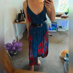 AllAbo Indian Vintage Sari Slip Dress